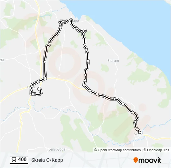 400 Bus Line Map