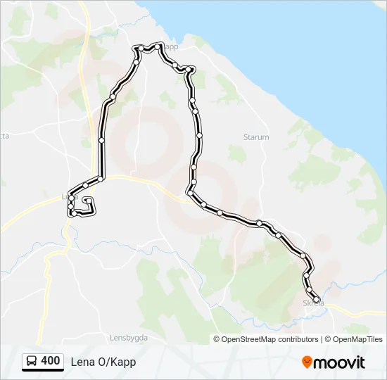 400 Bus Line Map