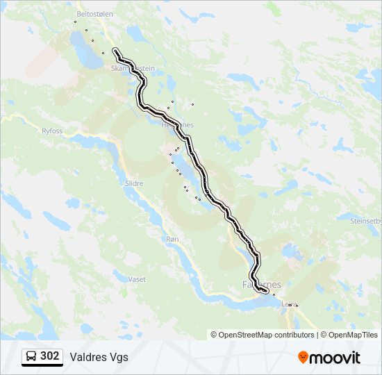 302 Bus Line Map