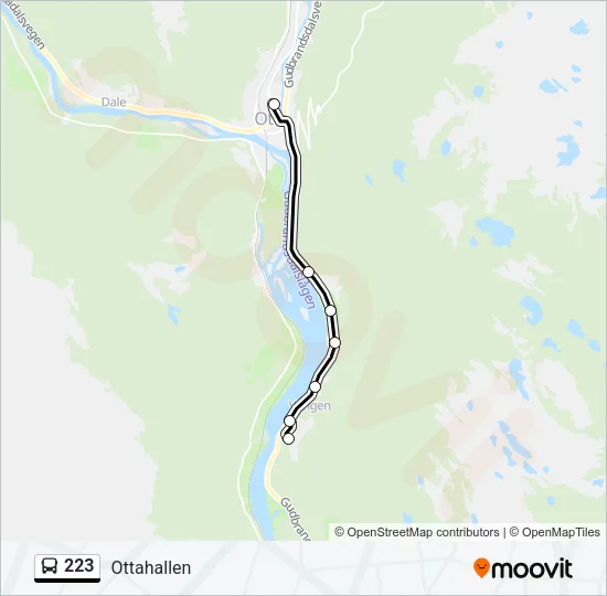 223 Bus Line Map