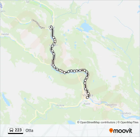 223 Bus Line Map