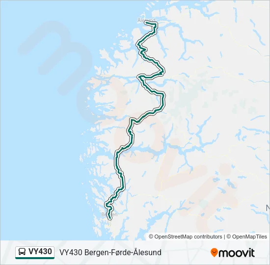 VY430 Bus Line Map