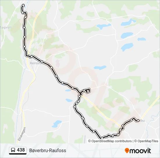 438 Bus Line Map