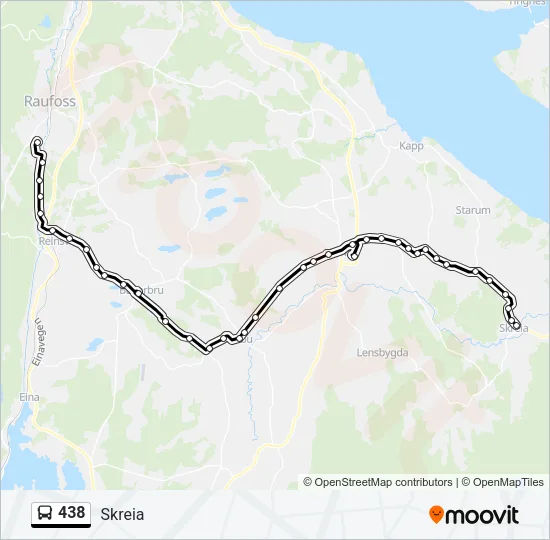 438 Bus Line Map