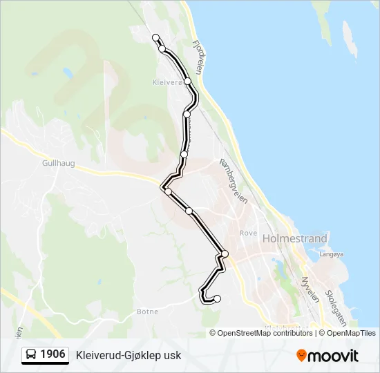 1906 Bus Line Map