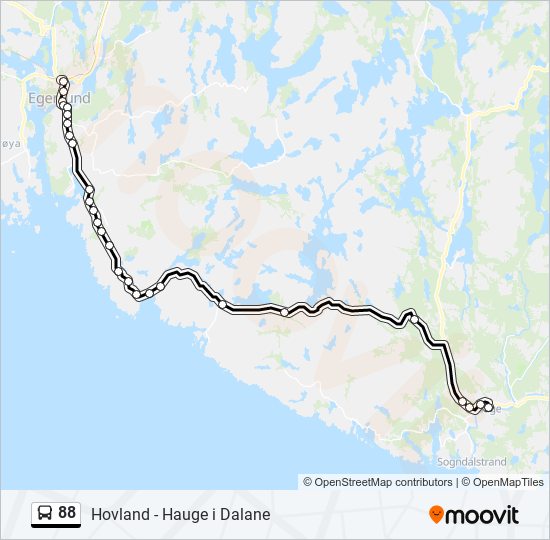 88 bus Line Map