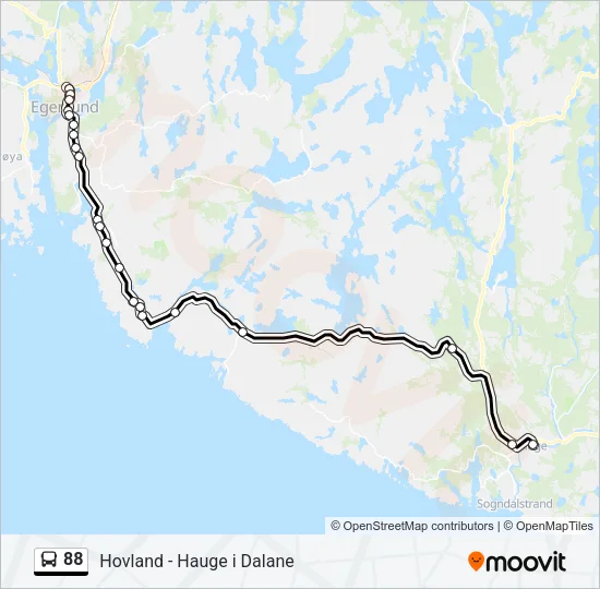 88 Bus Line Map
