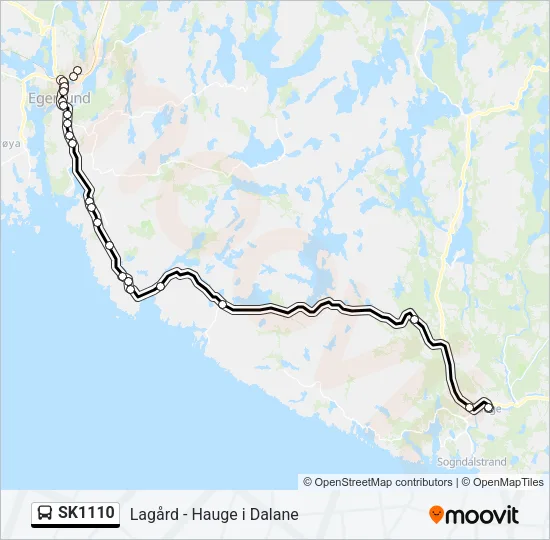 SK1110 Bus Line Map