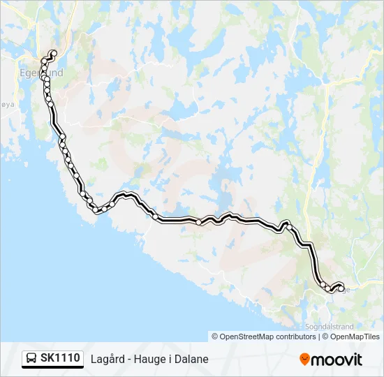 SK1110 Bus Line Map