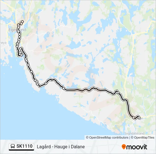 SK1110 Bus Line Map