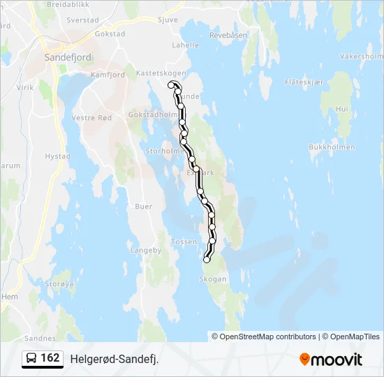 162 Bus Line Map