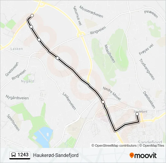 1243 Bus Line Map