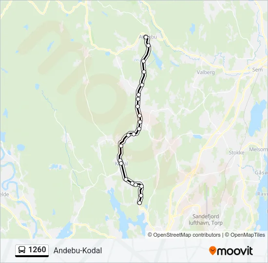 1260 Bus Line Map