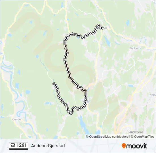 1261 Bus Line Map