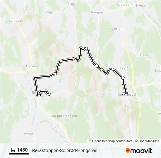 1480 Bus Line Map