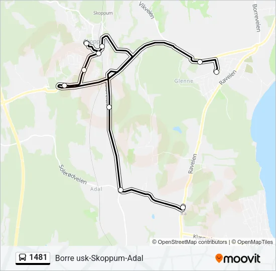 1481 Bus Line Map