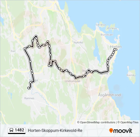 1482 Bus Line Map