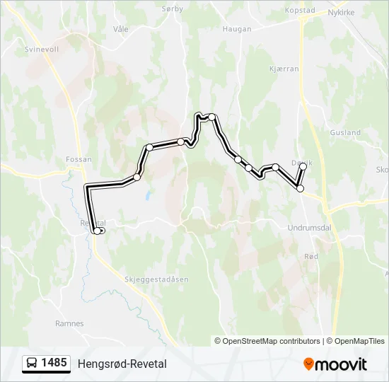 1485 Bus Line Map