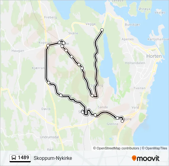 1489 Bus Line Map