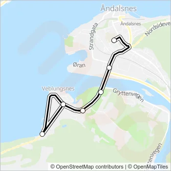 490 Bus Line Map