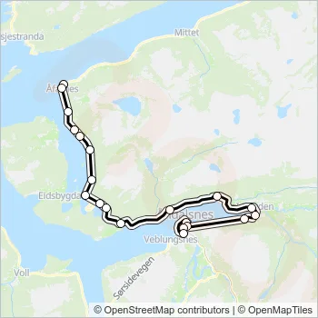 490 Bus Line Map