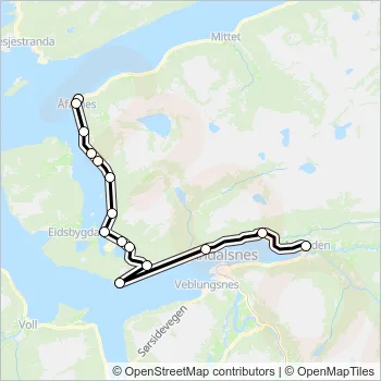 490 Bus Line Map