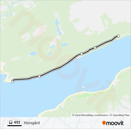 492 Bus Line Map