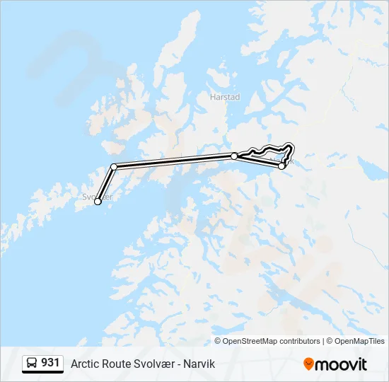931 Bus Line Map