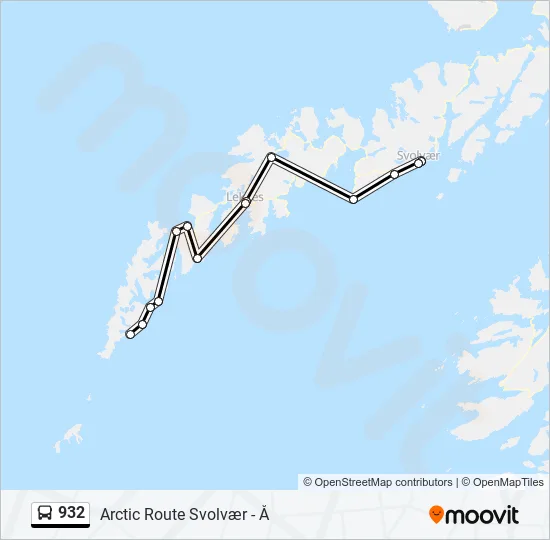 932 Bus Line Map