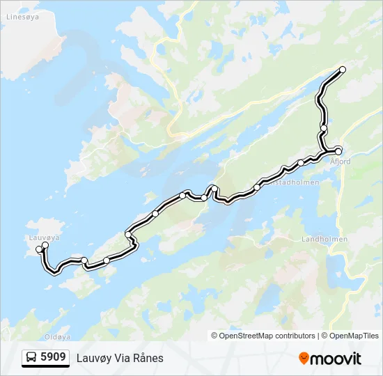 5909 Bus Line Map