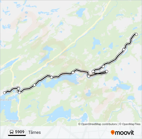 5909 Bus Line Map