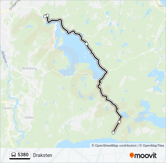 5380 Bus Line Map