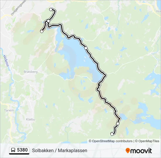 5380 Bus Line Map