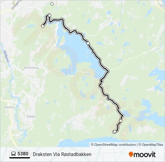 5380 Bus Line Map