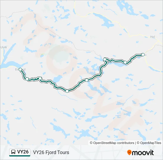 VY26 Bus Line Map