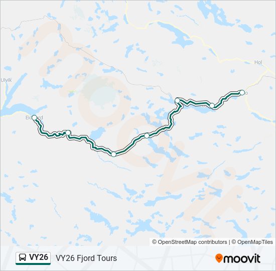 VY26 bus Line Map