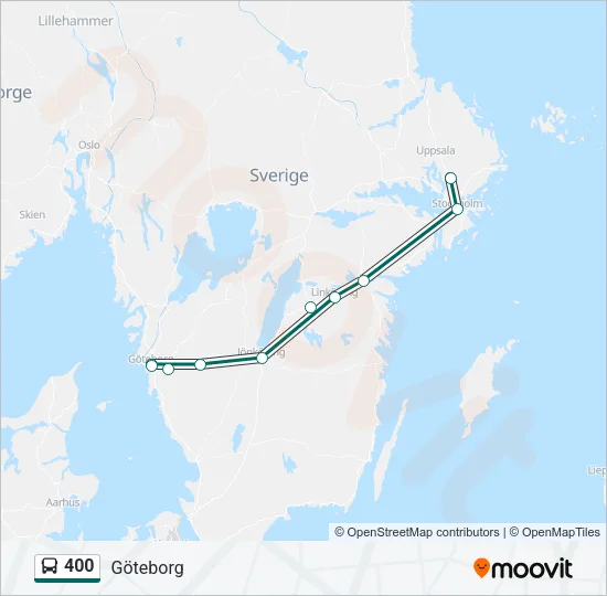 400 Bus Line Map