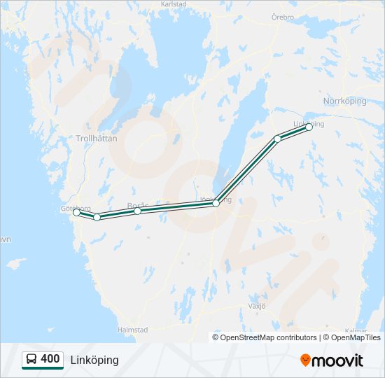 400 Bus Line Map