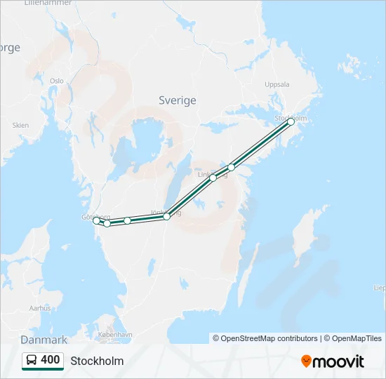 400 Bus Line Map