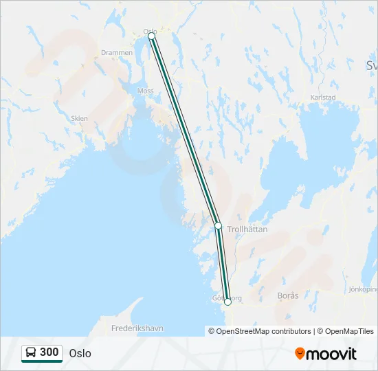 300 Bus Line Map