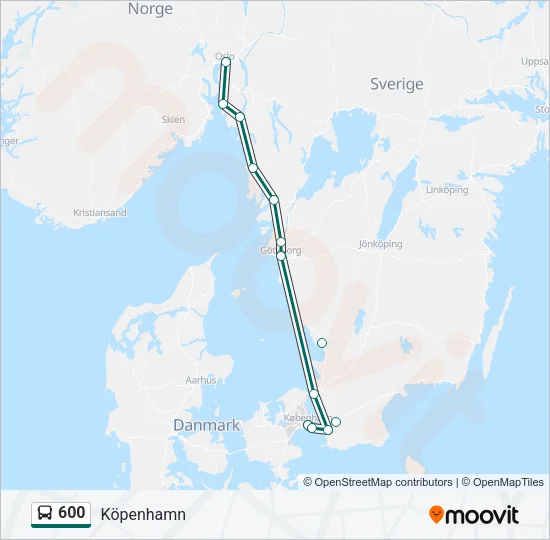 600 Bus Line Map
