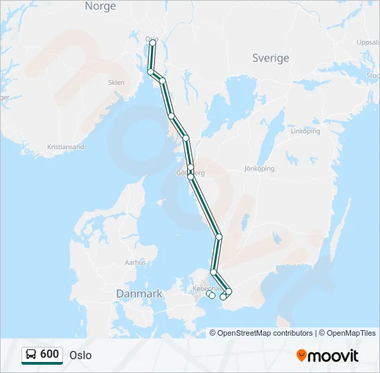 600 Bus Line Map