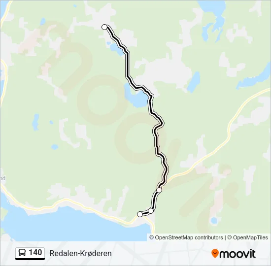 140 Bus Line Map