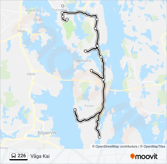 226 Bus Line Map