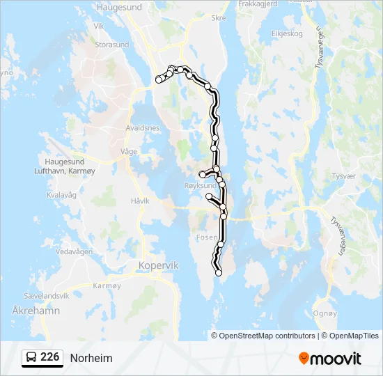 226 Bus Line Map
