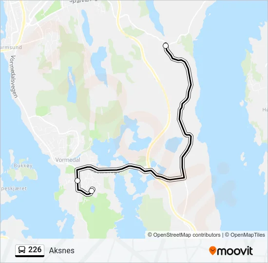 226 Bus Line Map