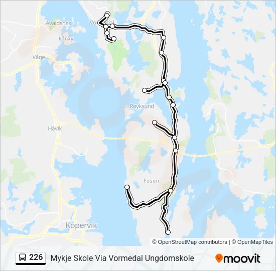 226 Bus Line Map