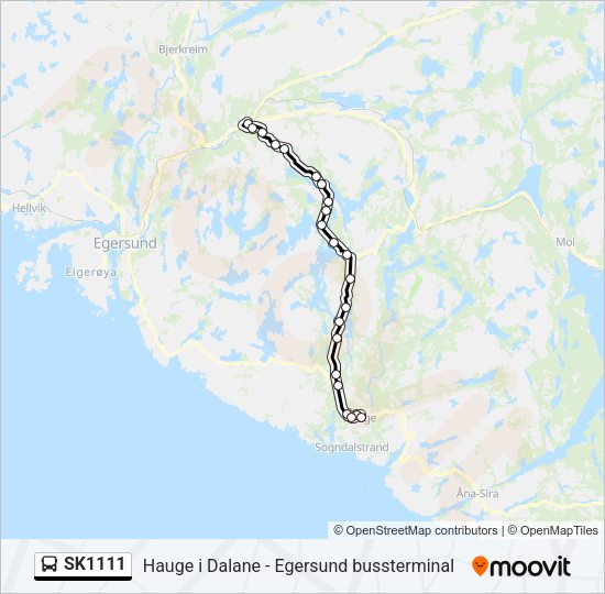 SK1111 Bus Line Map