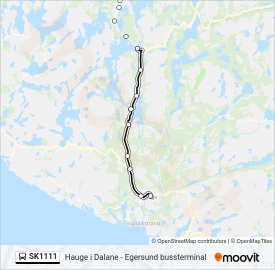 SK1111 Bus Line Map