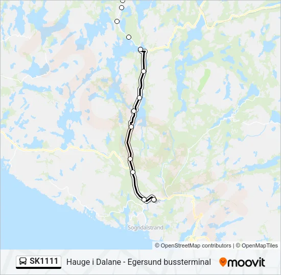 SK1111 Bus Line Map